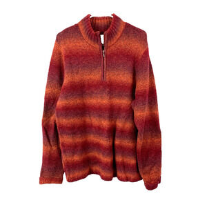 Natural Reflections Quarter Zip Ombre Sweater Womens XL